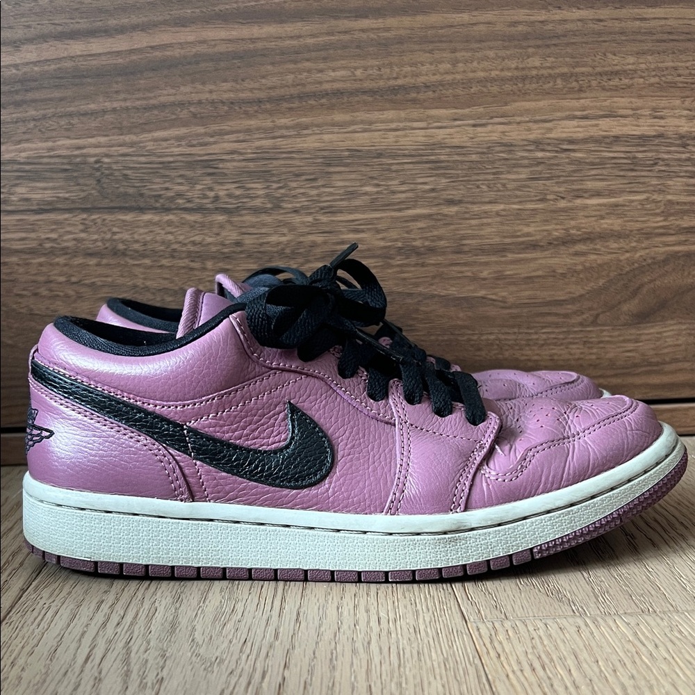 Nike Violet and Black Jordan Low-Top Sneakers
